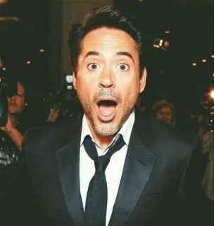 😧 Robert Downey Jr. 유명인, 배우, 인물사진, 남자, 정장 telegram sticker