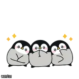 🐧 MENTAP pinguim, fofo, kawaii, animal, desenho animado whatsapp sticker