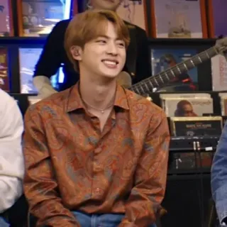 🐹 Jin K-Pop, Sänger, männlich, Person, lächelnd, Musik, Idol, Jin telegram sticker