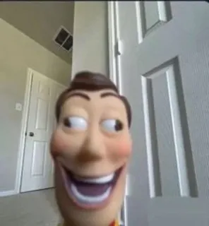🫨 Woody Toy Story toy story, woody, pixar, personnage, tête drôle, mème telegram sticker