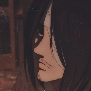 😐 Eren Yeager Attack on Titan anime, character, manga, Eren, Yeager telegram sticker