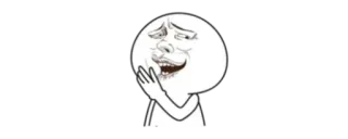 🎯 ドヤ顔, ミーム, 表情, 白, 漫画, 顔 telegram sticker