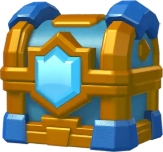 ⚱ coffre, trésor, jeu, dessin animé, bleu, or whatsapp sticker