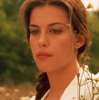 🍒 Liv Tyler, atriz, retrato, linda, mulher, natureza, filme, celebridade telegram sticker