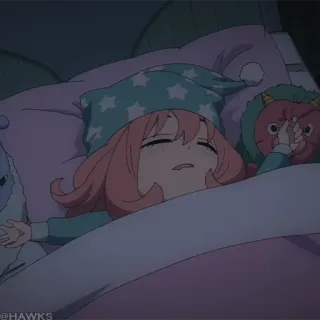 🍥 Anya Forger Spy × Family Anime, Sonno, Anya Forger, Spy x Family, Carino, Cartone animato telegram sticker