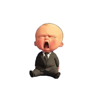 😭 Boss Baby The Boss Baby dibujos animados, bebé, traje, película, animación telegram sticker