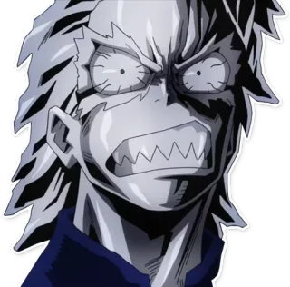 😠 anime, angry, frustrated, expression, character, manga telegram sticker