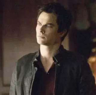 🖤 Damon Salvatore The Vampire Diaries vampiro, serie de TV, drama, sobrenatural whatsapp sticker