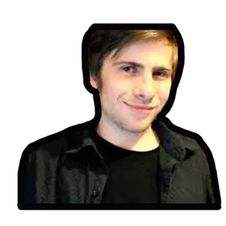😏 osoba, mężczyzna, portret, uśmiechnięty, męski telegram sticker