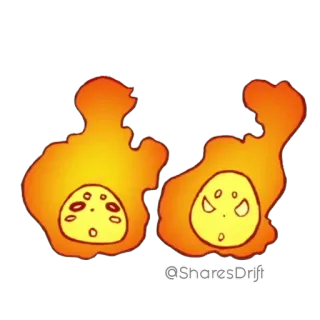 ☀️ @SharesDrift sticker, emoji, fiamma telegram sticker