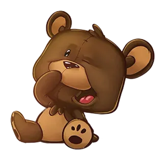 🐻 orso, cartoni animati, carino, animale, orsacchiotto whatsapp sticker