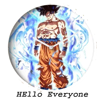 🤗 Goku Dragon Ball HELLO Everyone anime, dragon ball, goku, super saiyan, fan art telegram sticker