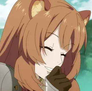 ❤️ Raphtalia The Rising of the Shield Hero アニメ, 笑顔, 女の子, ラフタリア, 盾の勇者, かわいい telegram sticker
