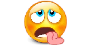 😓 Emoji, Müde, Erschöpft, Krank, Albern, Lustig whatsapp sticker