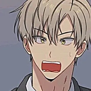🧸 Аниме, Манга, Мультфильм, Персонаж, В шоке, Удивлен, Выражение telegram sticker