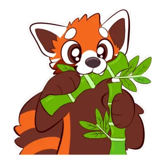 Red Panda Stickers by Pulex whatsapp stickers