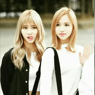 💟 mulheres, cabelo loiro, pessoas, retrato, moda, estilo, K-pop whatsapp sticker
