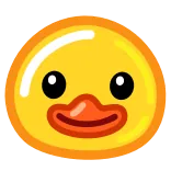 😉 오리, 동물, 노란색, 만화, 귀여운, 새, 이모지 telegram sticker