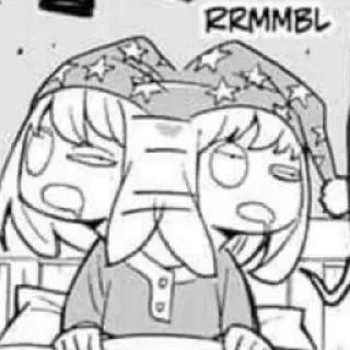 🥁 RRMMBL 动漫, 睡觉, 漫画, 卡通 whatsapp sticker