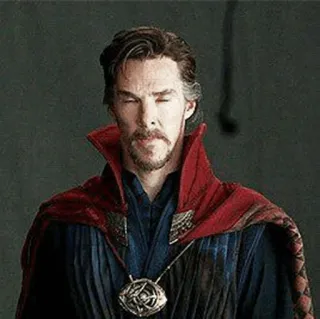 😑 Doctor Strange doctor strange, benedict cumberbatch, marvel, stregone supremo, occhio di agamotto, magia telegram sticker