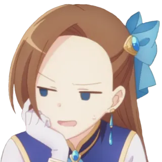 😪 Anime, Karakter, Kartun, Ekspresi wajah, Gadis, Stiker telegram sticker