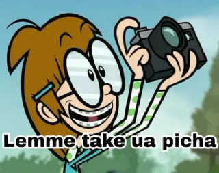 📸 Lemme take ua picha Мультфильм, Фотографировать, Камера, Ребенок telegram sticker