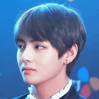 😕 V V, BTS, Kpop, Idol, Coreano, Cantante, Musica telegram sticker
