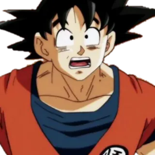 😧 Goku Dragon Ball 애니메이션, 충격, 사이어인, 격투, 캐릭터 telegram sticker