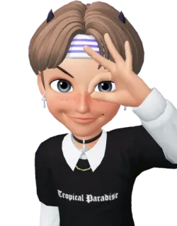 👌 Tropical Paradise tropical, paraíso, ok, adolescente, anime telegram sticker