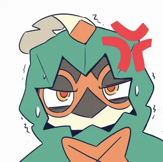 😡 Decidueye Pokémon whatsapp sticker