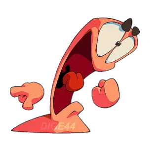 😮 การ์ตูน, หนอน, ท่าทาง, ตลก, ภาพประกอบ telegram sticker