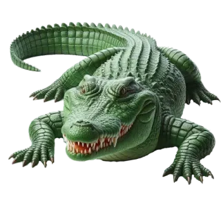 🌍 alligator, crocodile, reptile, animal, wildlife, green telegram sticker