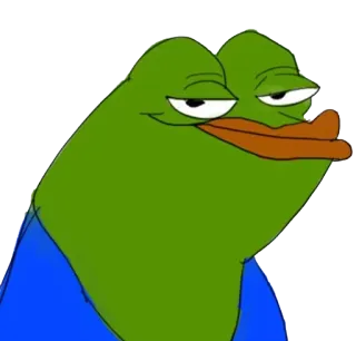 😐 Pepe the Frog Meme, Pepe, Grenouille telegram sticker