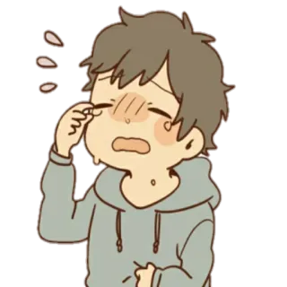 😭 piangendo, triste, emotivo, arrabbiato, cartone animato, personaggio telegram sticker