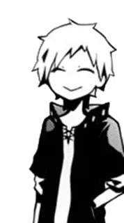 ☺️ anime, manga, cartoon, character, smile, boy, illustration telegram sticker