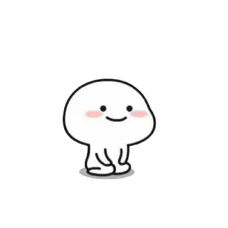 🙂 carino, cartone animato, personaggio, kawaii, adorabile, emoji telegram sticker