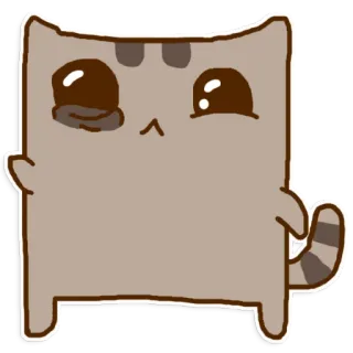 🖐 кот, животное, мультфильм, наклейка, милый, питомец telegram sticker
