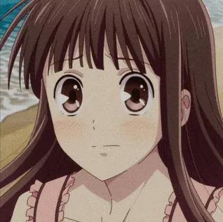 🦋 Tohru Honda Fruits Basket Аниме, Девушка, Милая, Тору Хонда, Fruits Basket telegram sticker