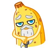 ☝️ バナナ, フルーツ, 漫画, キャラクター, ステッカー telegram sticker