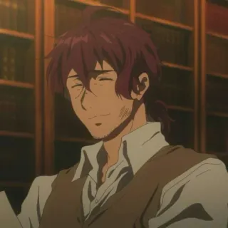 ✨ Gilbert Bougainvillea Violet Evergarden Anime, Personaggio, Uomo, Sorriso, Gilbert Bougainvillea, Violet Evergarden telegram sticker