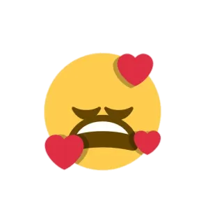 🥰 Emoji, Corazones, Amor, Triste, Expresión telegram sticker