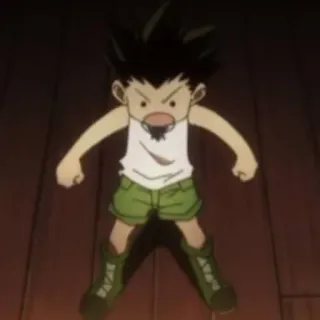 🇯🇵 Gon Freecss Hunter x Hunter anime, gon freecss, hunter x hunter, funny, meme telegram sticker