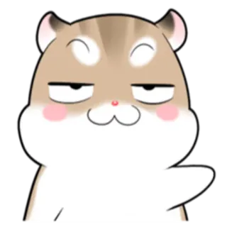 👉 хомяк, мультфильм, животное, милый, смешной, мем whatsapp sticker
