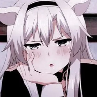 💛 Anime, Ragazza, Cartone animato, Carino, Illustrazione, Manga telegram sticker