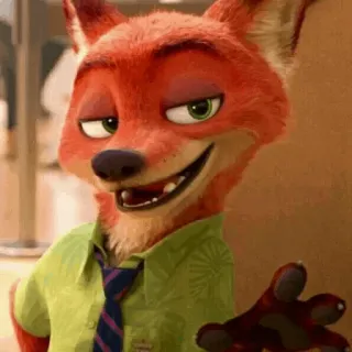 🦊 Nick Wilde Zootopia fuchs, cartoon, animation, zoomania, nick wilde telegram sticker