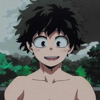 🌟 Izuku Midoriya My Hero Academia Anime, My Hero Academia, Izuku Midoriya, Deku, Personage, Held telegram sticker
