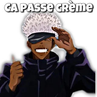 🦔 CA PASSE CRÈME Anime, Gojo, Jujutsu Kaisen, Personaggio telegram sticker