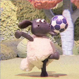 🧸 Shaun the Sheep 漫画, 羊, 動物, サッカー, スポーツ telegram sticker