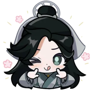 😋 การ์ตูน, จิบิ, ตัวละคร, อนิเมะ, น่ารัก, มังงะ telegram sticker