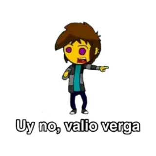 🖕 Uy no, valio verga Cartoon, Slang, Spanisch, Kraftausdrücke telegram sticker